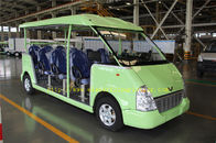 Capacious 11 Seats Green Electric Shuttle Car Resort Vehicles High Performance