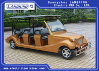 Vintage 8 Passenger Golf Cart , Custom Club Car Golf Carts 28km/H Max Speed Leather Sofa