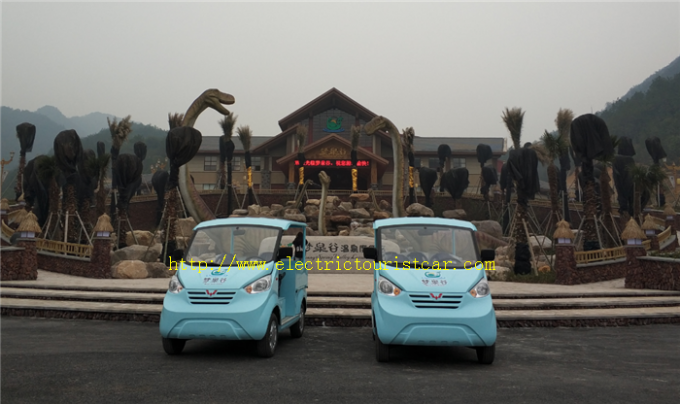 Багги гольфа электрического туристского автомобиля пассажира сини 5 электрическое для патруля общественной безопасности 0
