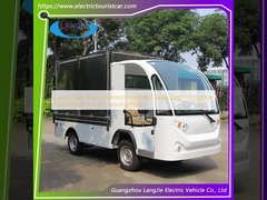 Тип груза Аэропорт батарейный 2 места электрическая багажная тележка грузовой автомобиль для отправки еды