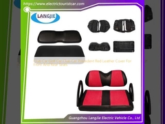 Автомобиль для клуба Гольф Автомобиль для клуба Автомобиль для клуба Красная кожаная крышка для передних и задних сидений
