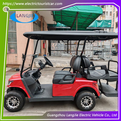 Хорошая цена. 4 места Электрические транспортные средства малой скорости 4 колеса Электрическая тележка для гольфа Для туристической аренды автомобилей онлайн