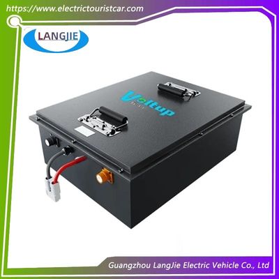 Хорошая цена. 48 В литийная батарея EZGO Golf Cart батарея 51.2 В 105 Ач онлайн