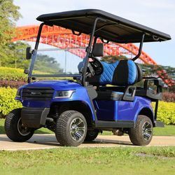 Хорошая цена. 48V Battery Operated Luxury 4 Seaters Electric Golf Cart With 80-100km Range онлайн