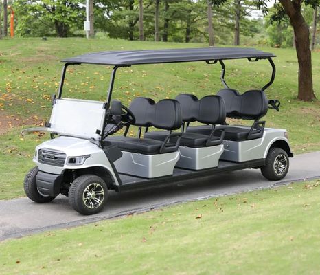 Хорошая цена. White Color 48V 5KW AC Motor Electric Golf Cart With 6 Seats For Golf Courses And Resorts онлайн