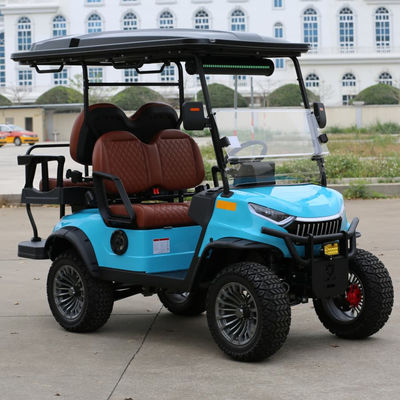 Хорошая цена. 4 Seats Electric Golf Cart With Camouflage Color Aluminium Frame And Hydraulic Brake For Tourist Areas онлайн