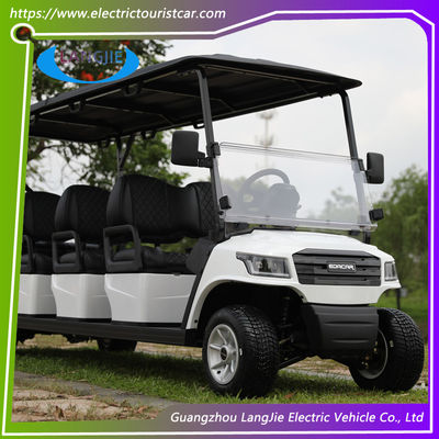Белый цвет Электрические клубы тележки 48 В батарейный 8-местный AC Motor Golf Buggy