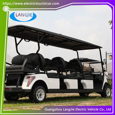 Белый цвет Электрические клубы тележки 48 В батарейный 8-местный AC Motor Golf Buggy