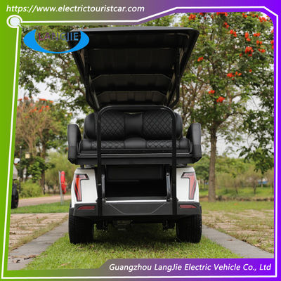 8 пассажирских электрических тележек для гольфа Custom Golf Carts AC Motor с черной крышей