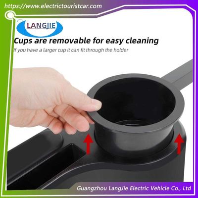 Заднее подлокотнишко для гольф-коляски без бурения с держателем чашек и хранилищем для телефонов